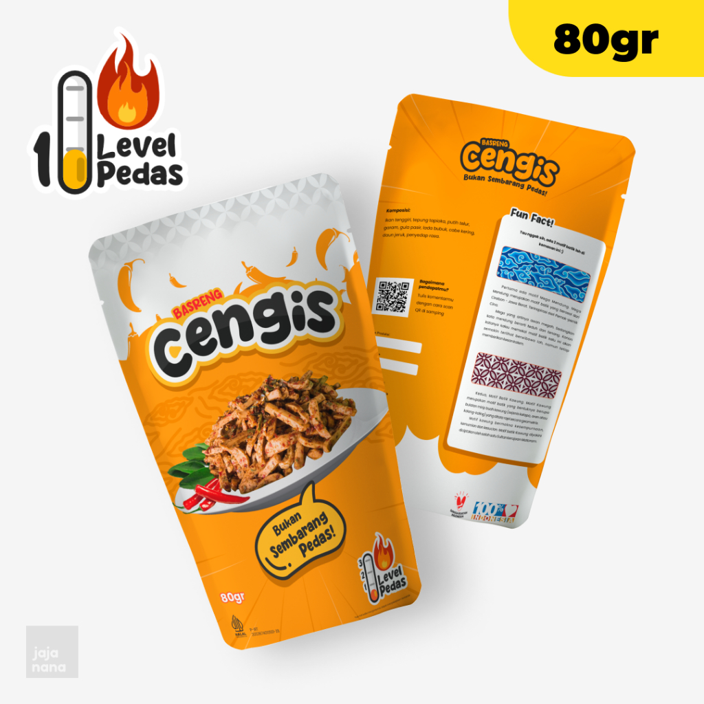 

Basreng Pedas Daun Jeruk Camilan Bakso Goreng Pedas 80gr BASRENG CENGIS - LEVEL 1