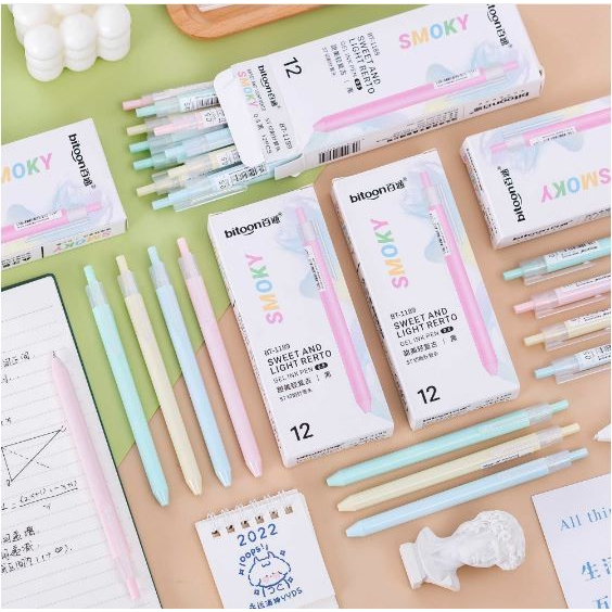 

Pulpen Tindis Gel - Pena Gel Mekanis Ukuran 0.5 mm Tinta Hitam Smoky