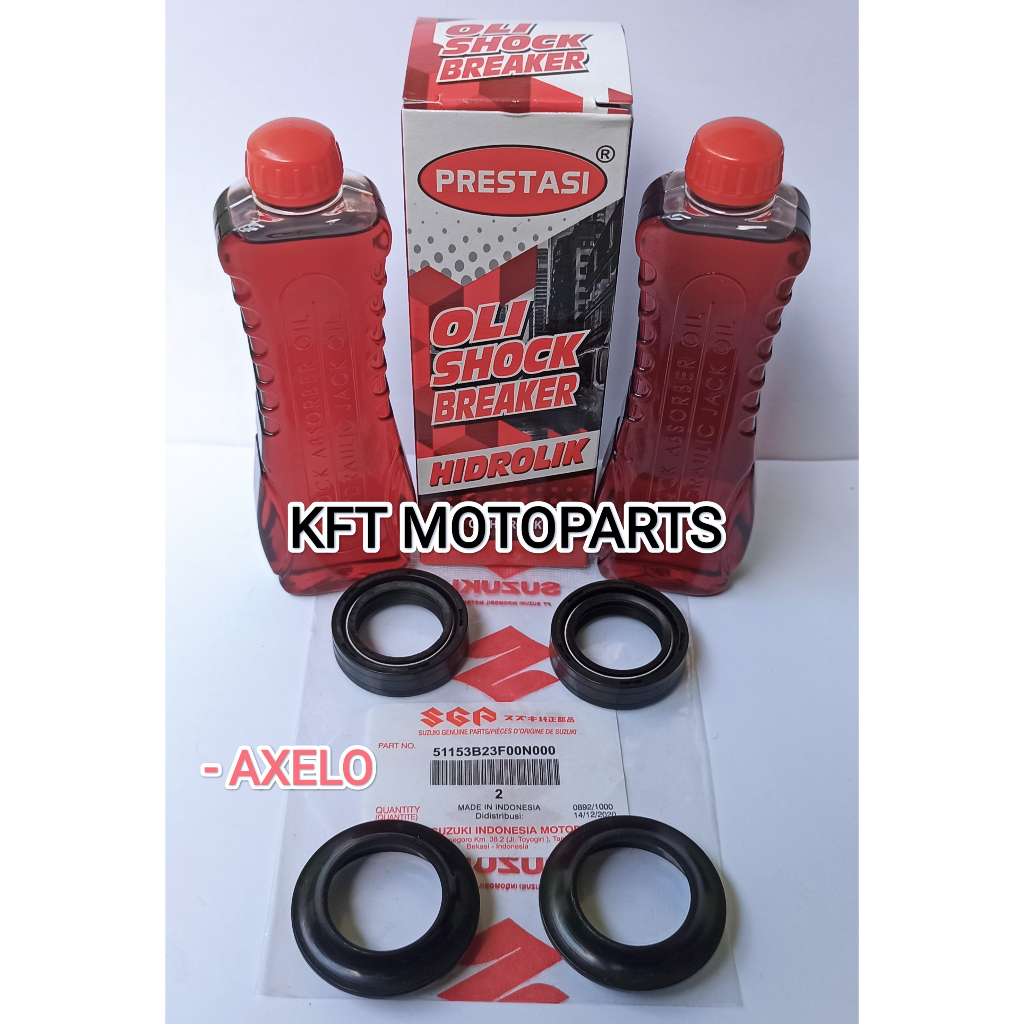 Seal Shock Depan Dan Oli Shock Suzuki Axelo