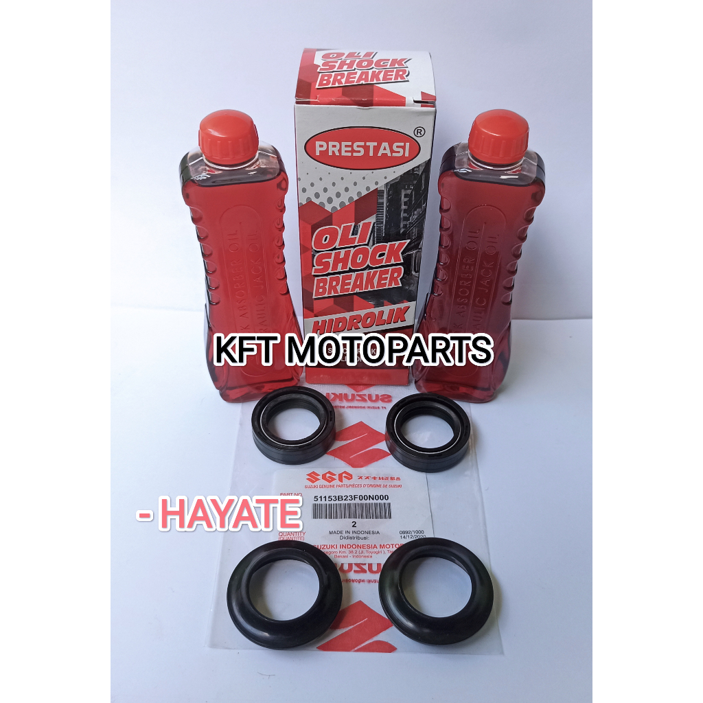 Seal Shock Depan Dan Oli Shock Suzuki Hayate
