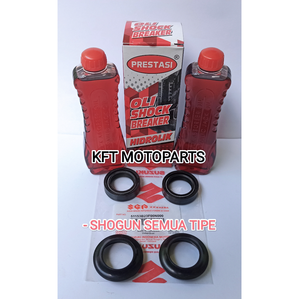 Seal Shock Depan Dan Oli Shock Suzuki Shogun