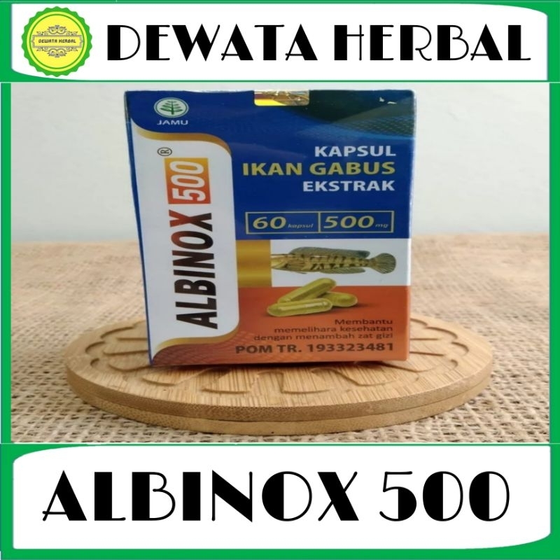 ALBINOX - KAPSUL IKAN GABUS ( 1 BOTOL ISI 60 KAPSUL)