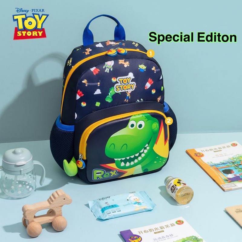 [ BATAM ] COD Disney Toy story Tas Sekolah Tas Ransel Anak Tas Anak TK Dino Rex