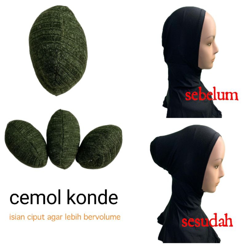 COD Cepol konde/Isian Ciput /Konde Ciput/Konde Jilbab