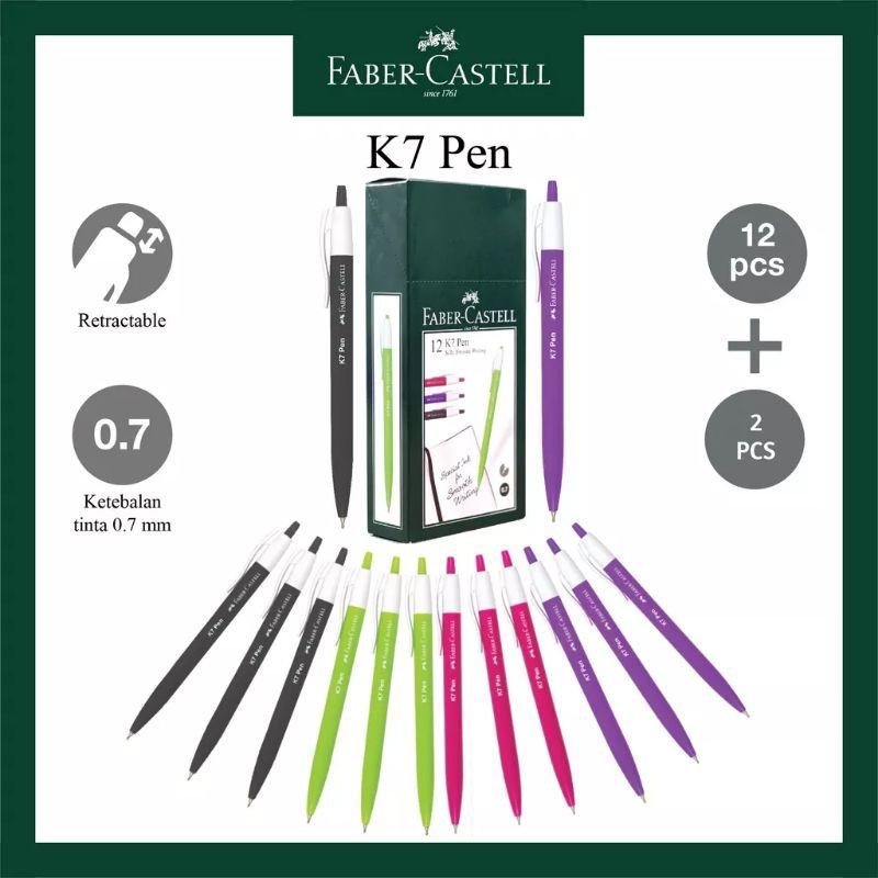 

Faber Castell Pulpen Pak 12+2