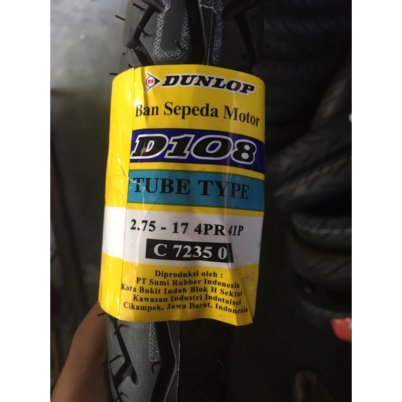 BAN DUNLOP 250-17/275-17 TT