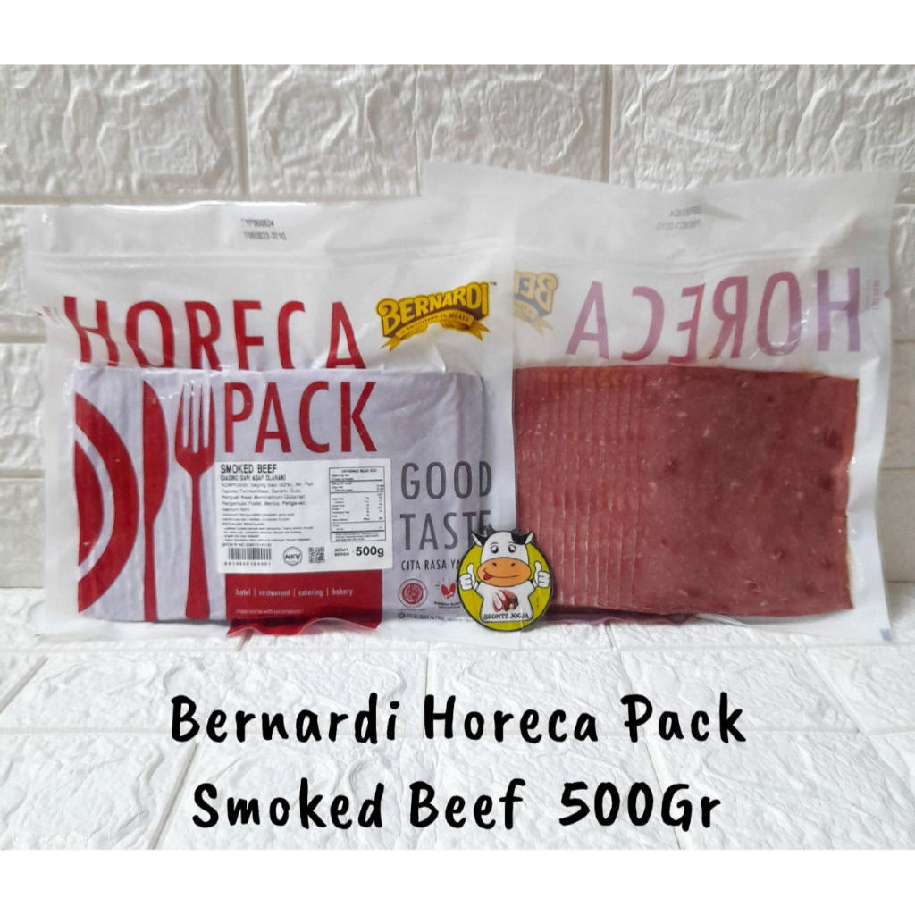 

BERNARDI HORECA PACK SMOKED BEEF KOTAK 500GR - FROZEN FOOD - BRONTZ JOGJA