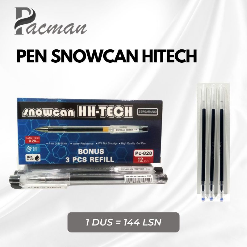 

PULPEN HITECH PACMAN FREE REFIL 3PCS / PULPEN MURAH
