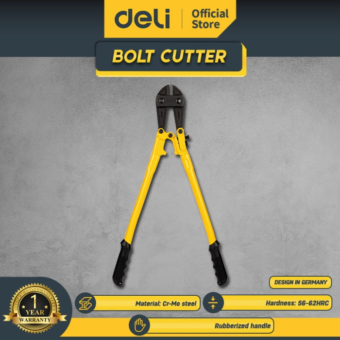 Deli Bolt Cutter / Gunting Besi Kawat Rantai Tang Potong Baja 36 Inch