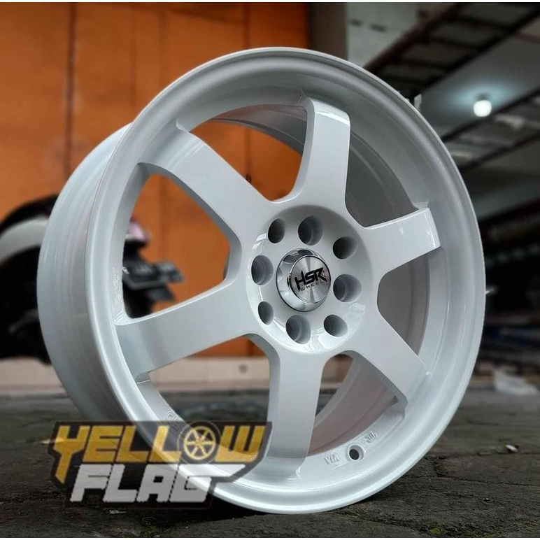 Velg Racing Ring 16 Brio Agya Ayla Avanza HSR TOKYO R16 Lebar 7 Putih