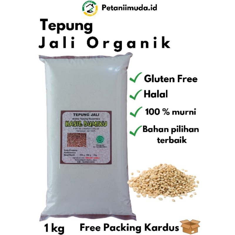 

Tepung Jali Organik kemasan 1 KG/Tepung Jelai Organik kemasan 1 KG