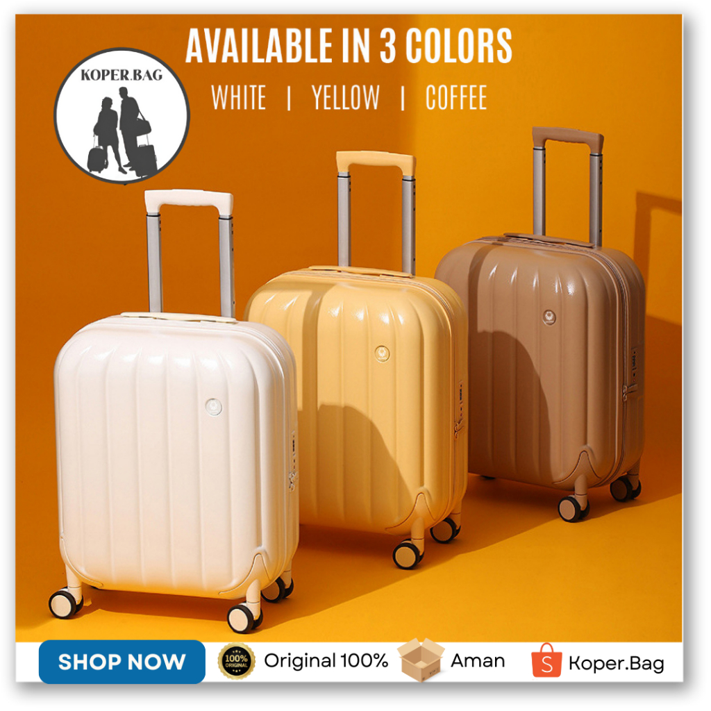 Koper Hanke Hk011 Kabin & Bagasi Bahan Polycarbonate Anti Pecah Tahan Banting