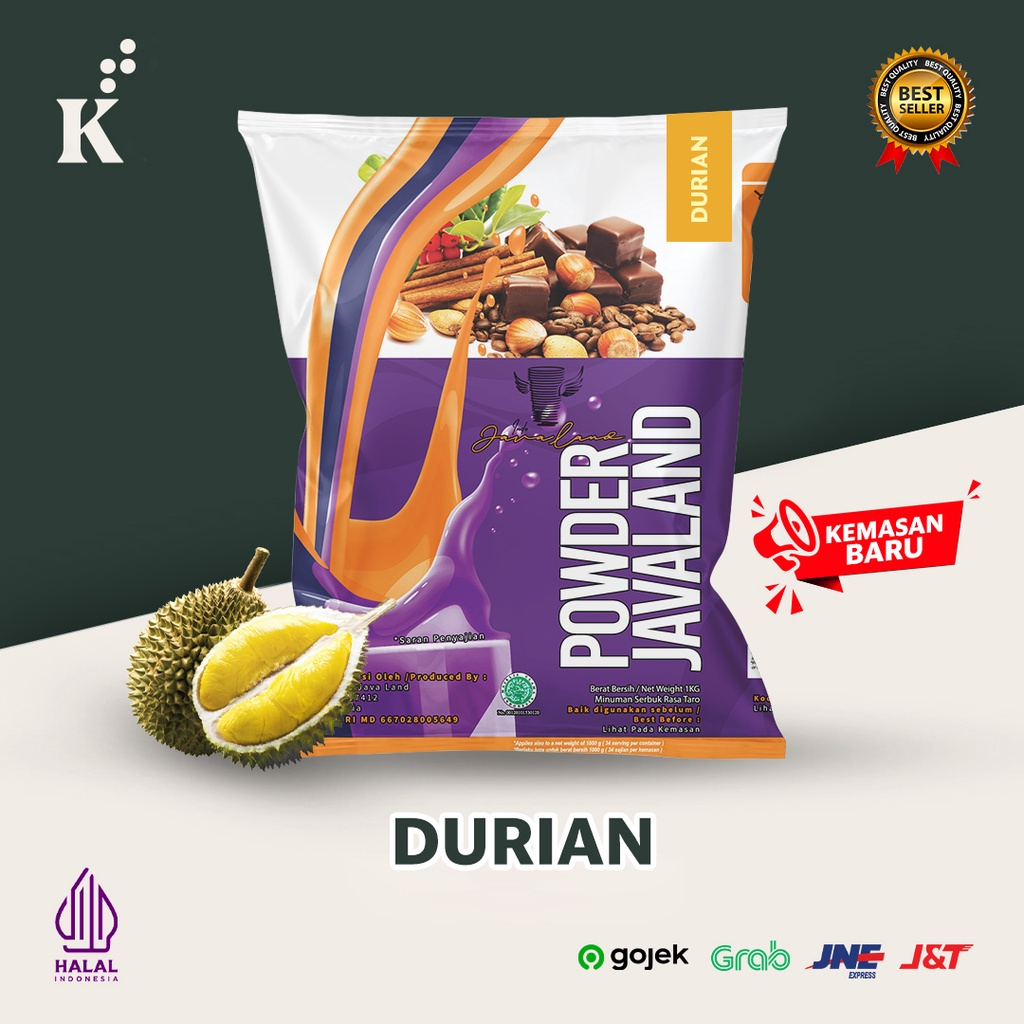 

Bubuk Minuman Durian Bubble Drink Powder 1kg Javaland