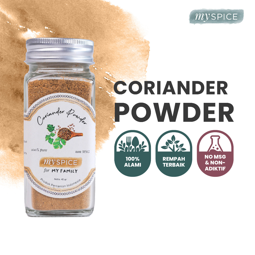 

MYSPICE CORIANDER POWDER 45G | KETUMBAR BUBUK