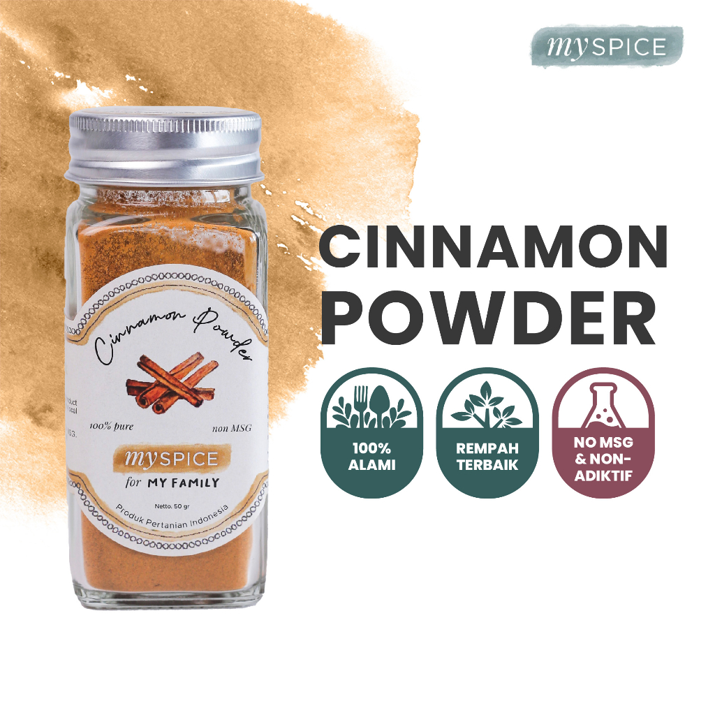 

MYSPICE CINNAMON POWDER 50G | Kayu manis Bubuk