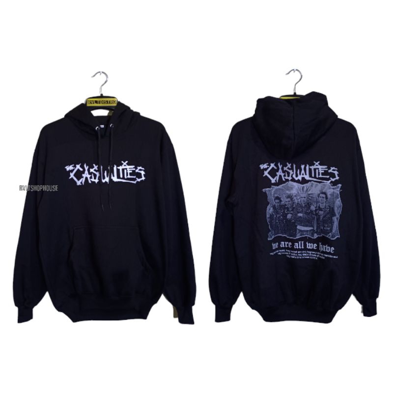 Jaket Hoodie Band Punk The Casualties / Jaket Distro / Jaket Punk / Jaket Pria