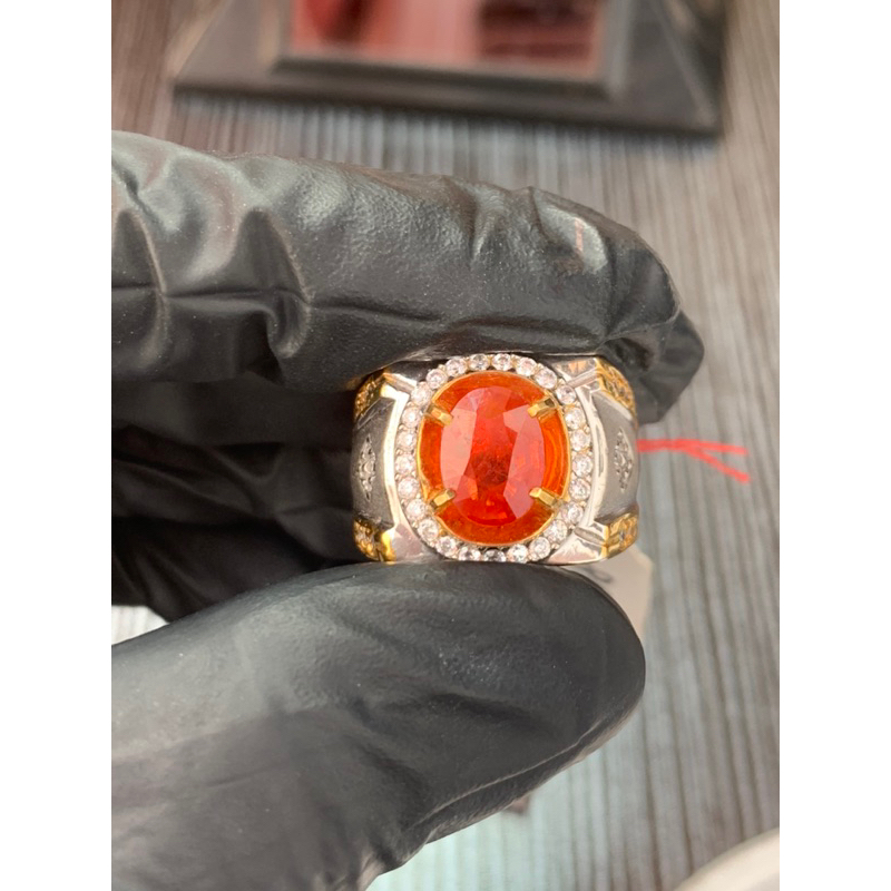 PINKISH ORANG SAPPHIRE ( Natural Corundum ) “MEMO CGL”