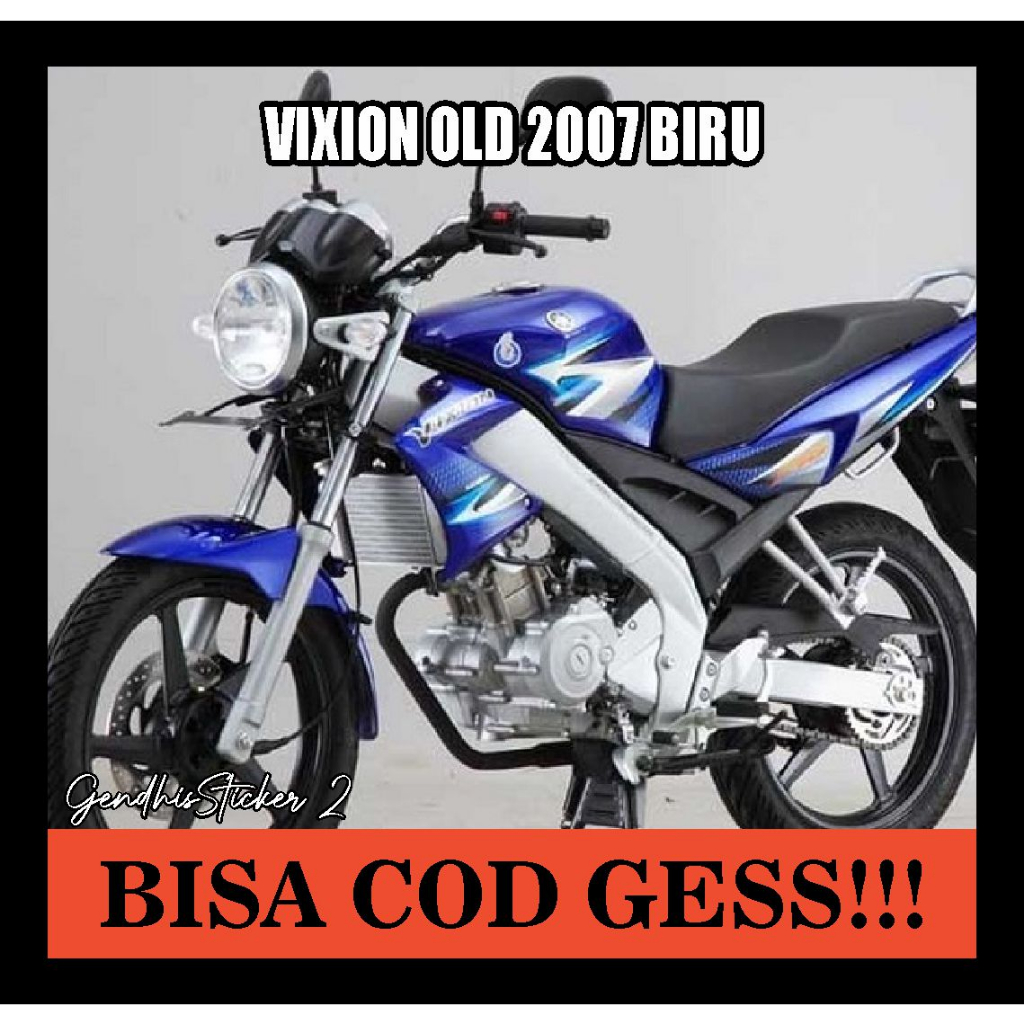 striping yamaha vixion old 2007 biru