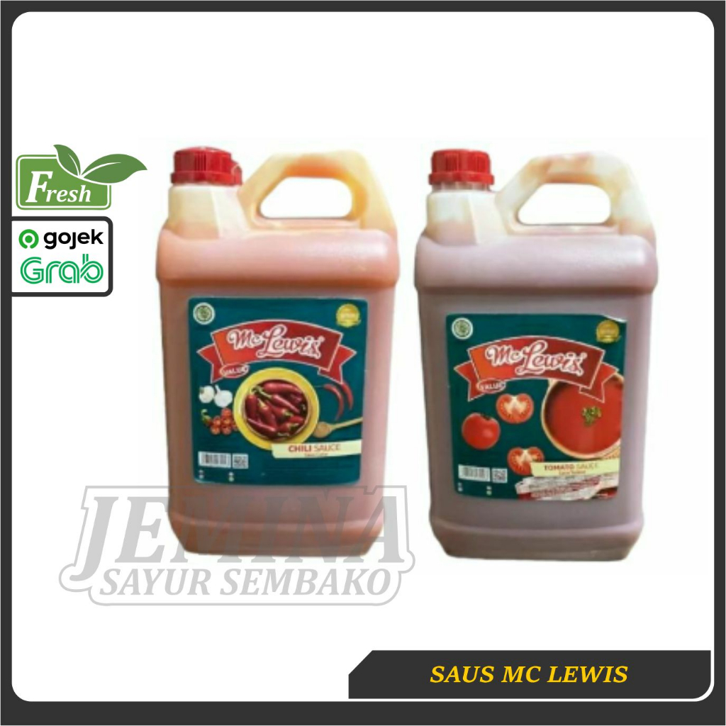 

Mc Lewis Sauce Saus Saos Jerigen Tomat dan Chilli Cabe Mclewis
