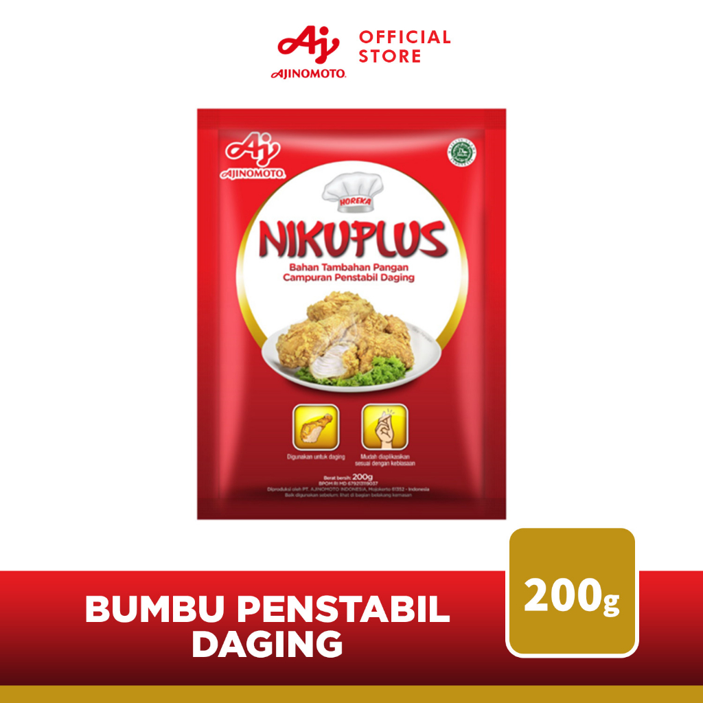 

Nikku®Plus® Bumbu Penstabil Daging Ajinomoto 200g Meat Improver