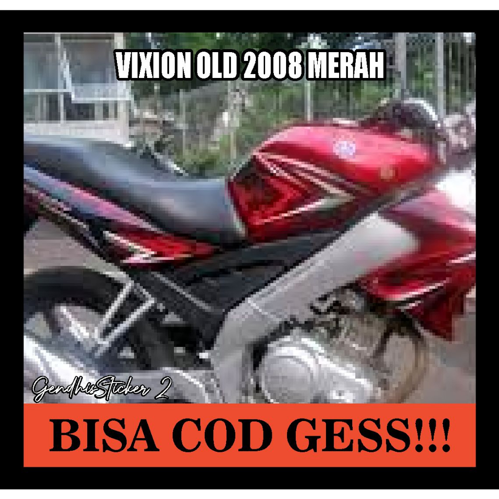 striping yamaha vixion old 2008 merah