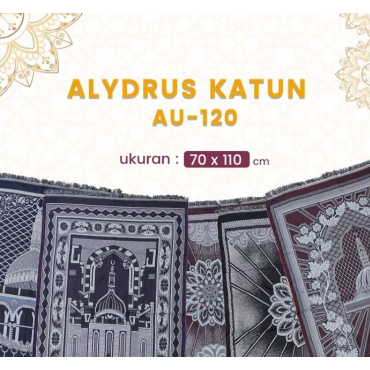 Sejadah alydrus traveling katun turkey ukuran besar katun / sajadah tipis
