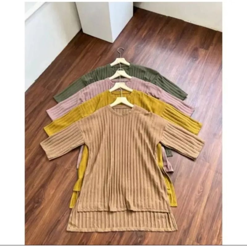 Oversize tunik mate knit hornet