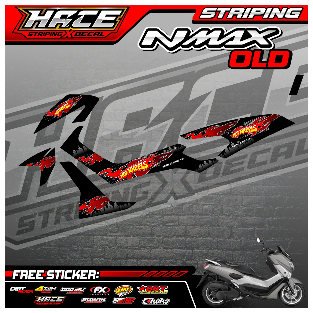 193 STRIPING NMAX OLD - STRIPING NMAX OLD PREMIUM HOT WHEELS