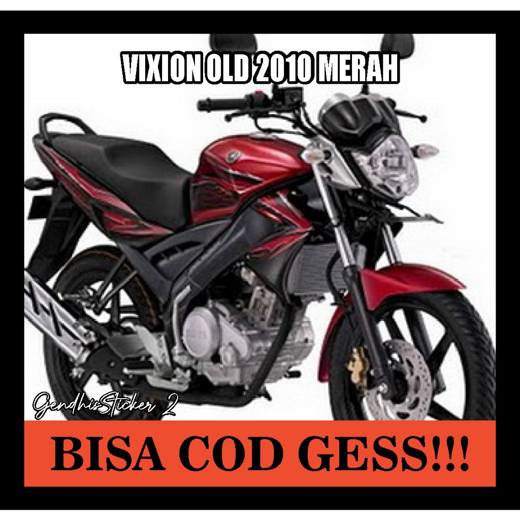striping yamaha vixion old 2010 merah
