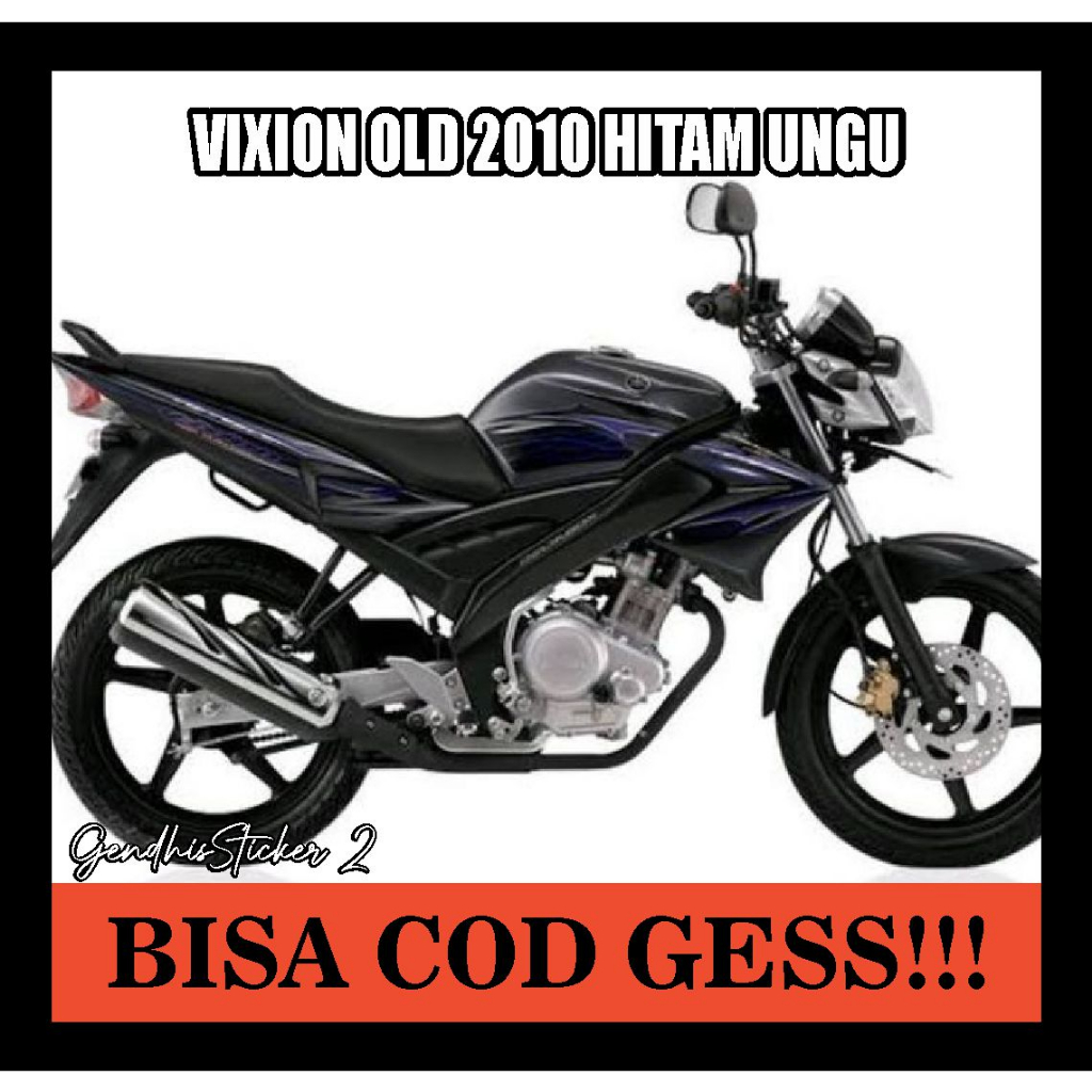 striping yamaha vixion old 2010 hitam ungu