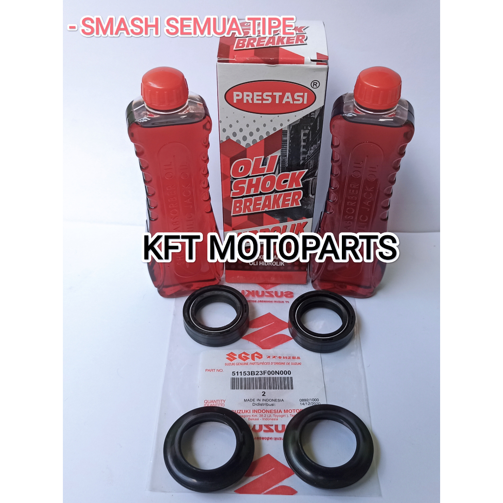Seal Shock Depan Dan Oli Shock Suzuki Smash