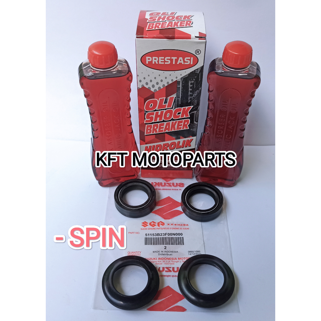 Seal Shock Depan Dan Oli Shock Suzuki Spin