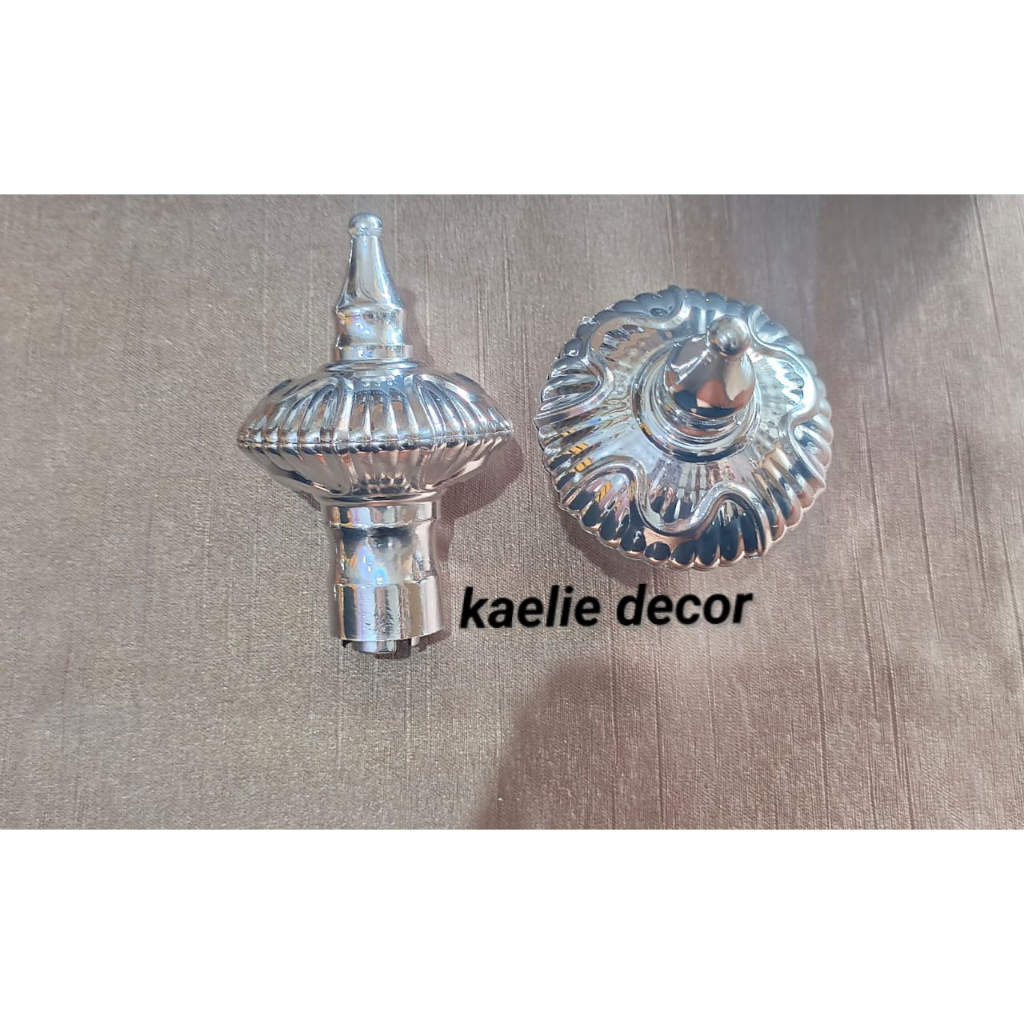 End Cup Gorden Tutup Batang Gorden End Cup Antik Silver