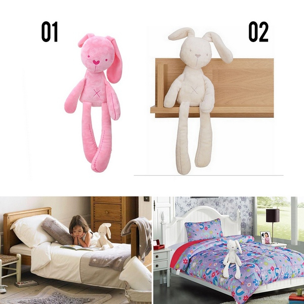 LKM388 Boneka bayi / boneka anak kelinci Soft Toy Plush Doll Boneka Kelinci MILLIE & BORIS [1KG 15PC