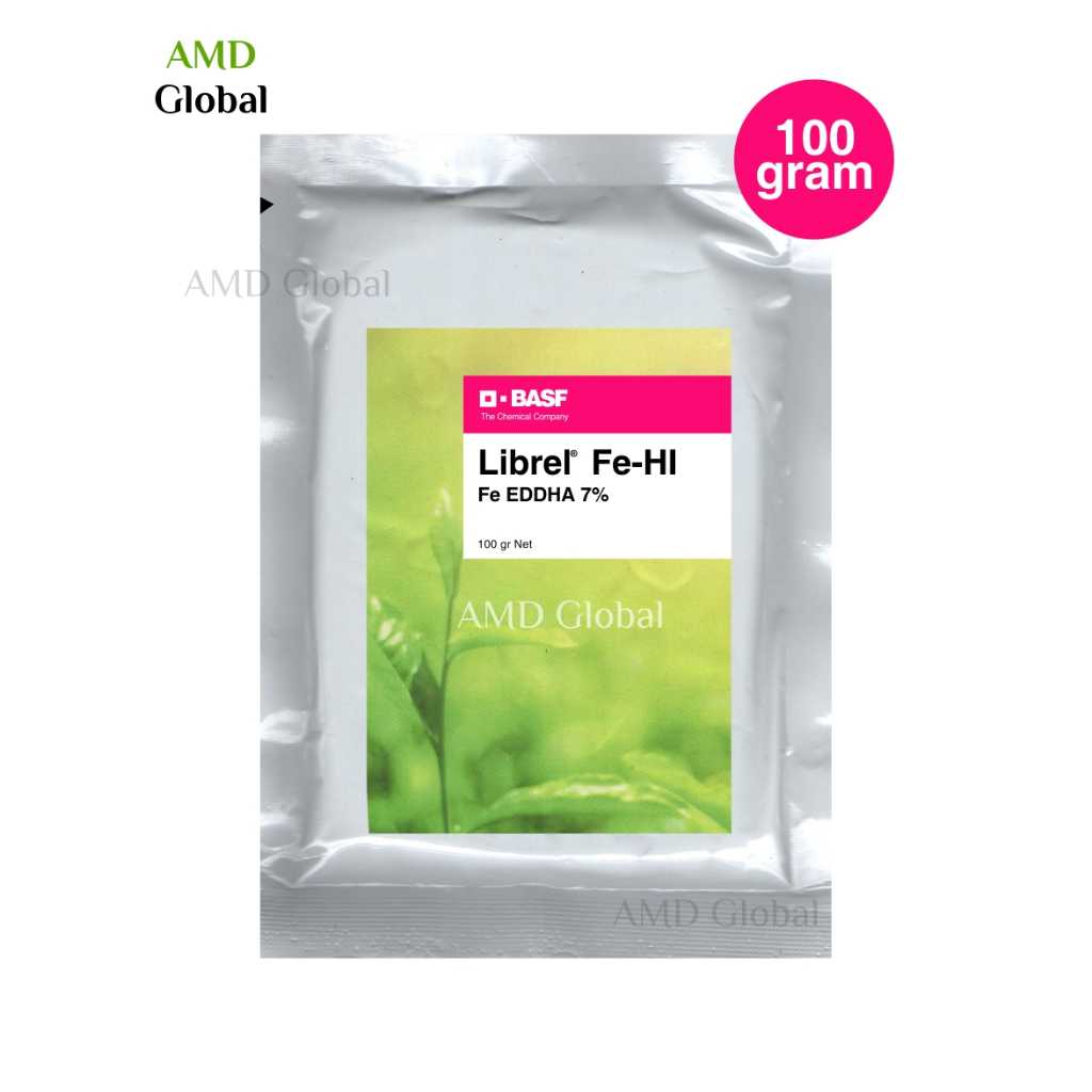 Librel Fe Hi Pupuk Fe EDDHA 7% BASF Isi 100 Gram