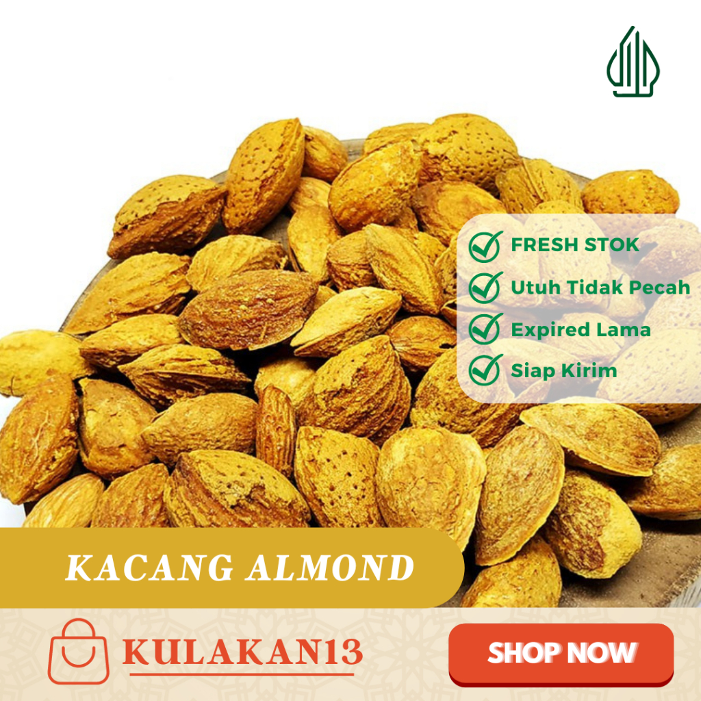 

Kacang Almond Kulit Panggang 1 kg