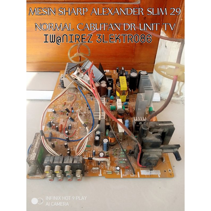 MESIN TV SHARP ALEXANDER SLIM 29 IN ORI CABUTAN NORMAL SUDAH LULUS TES TINGGAL PASANG SAJA