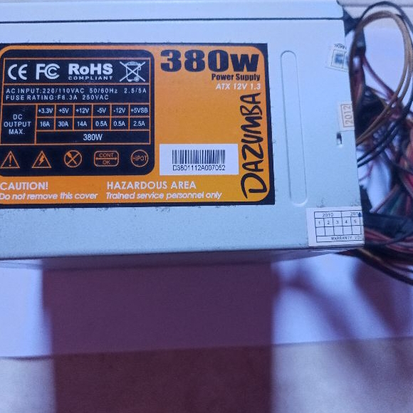 PSU/Power Supply Komputer/Power bekas/mati 380w