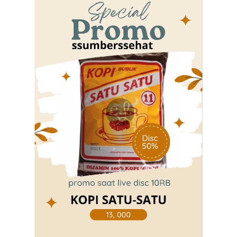 

KOPI SATU SATU BUBUK 250 GRAM