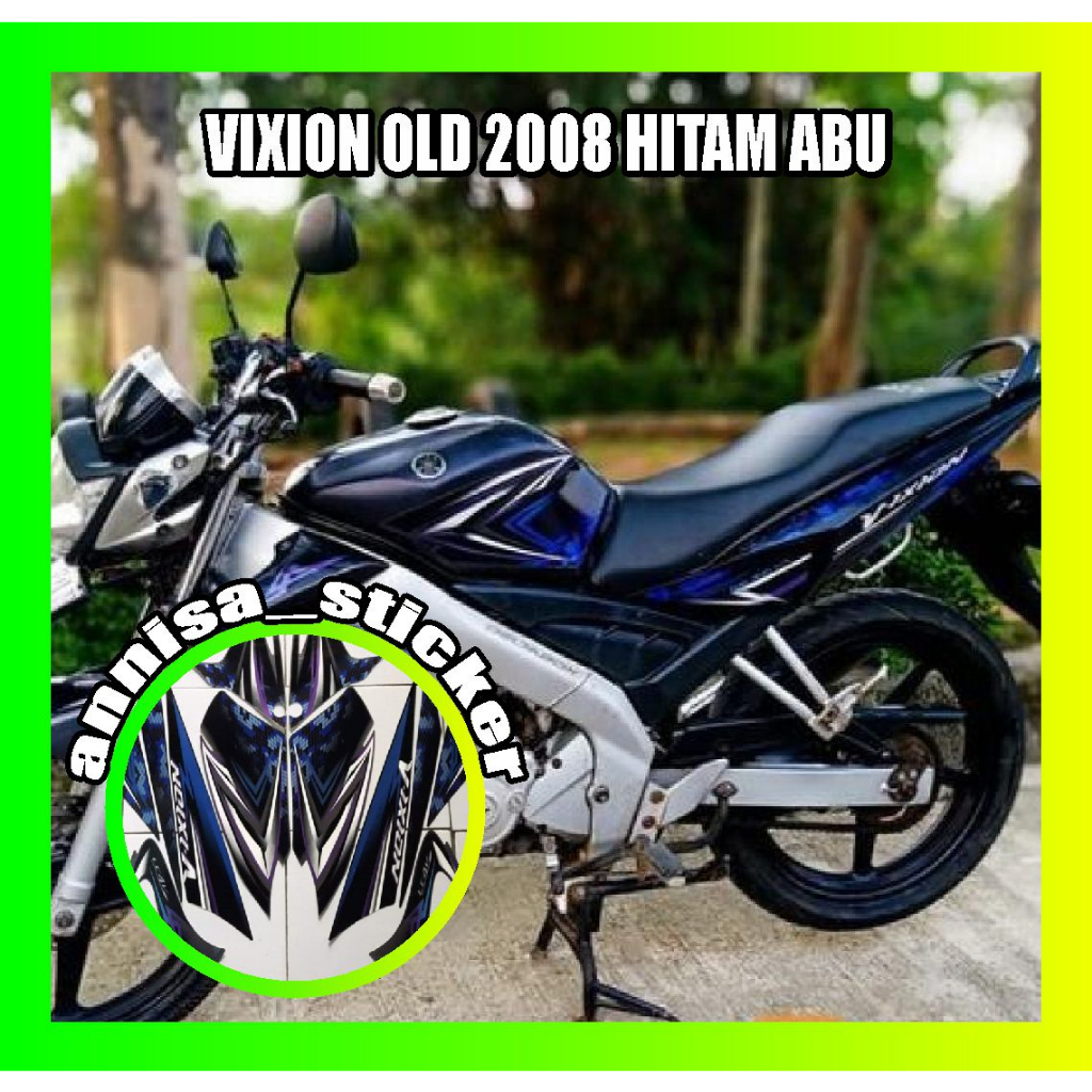 striping lis vixion old 2008 hitam abu