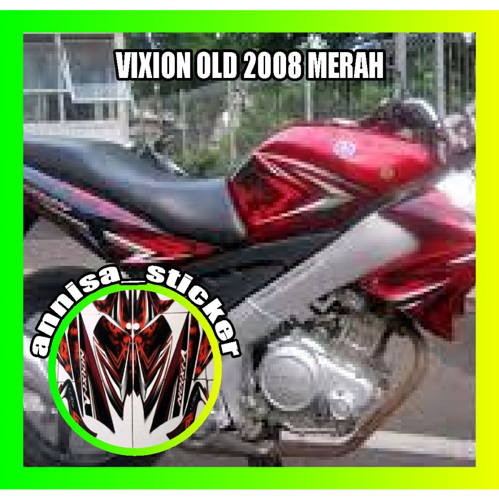 striping lis vixion old 2008 merah