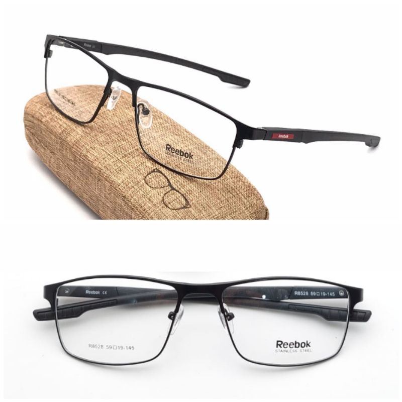 FRAME KACAMATA PAKET LENSA ANTIRADIASI FASHION PRIA - KACAMATA PRIA SPORT - FRAME KACAMATA BESI 8528