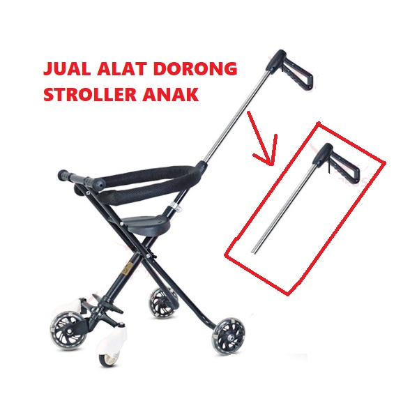Penyangga Roda Stroller Tambahan, Aksesoris Keseimbangan untuk Stroller 3 atau 5 Roda, Warna Hitam