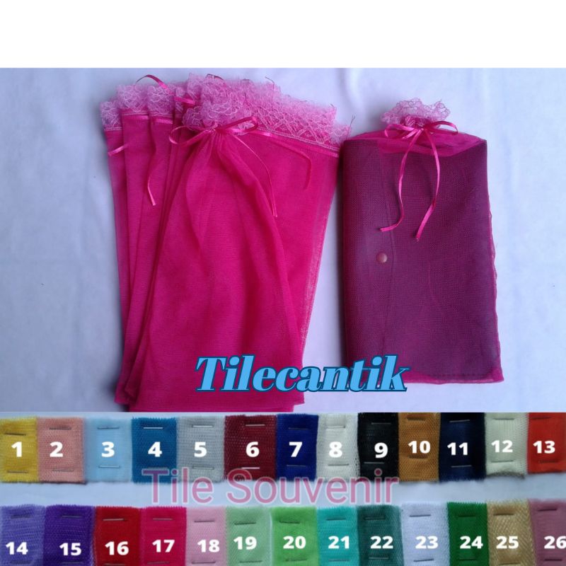 tile pouch/ bungkus tile/ bungkus souvenir/ kemasan tile/ kemasan souvenir/ tilecantik