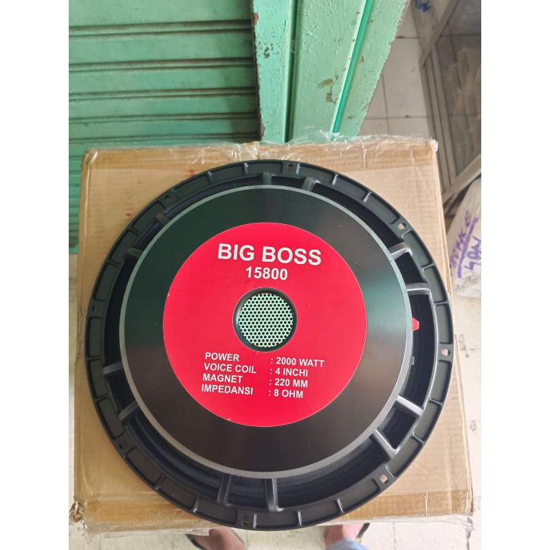 Bigboss speaker 15in 15800 original coil 4inch
