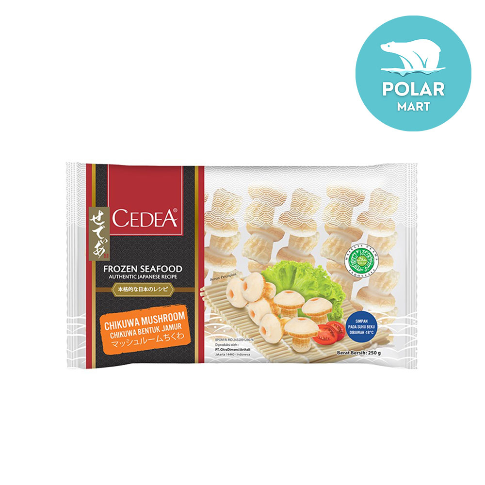 Cedea Chikuwa Mushroom Bentuk Jamur 250 Gram (FROZEN FOOD BANDUNG)