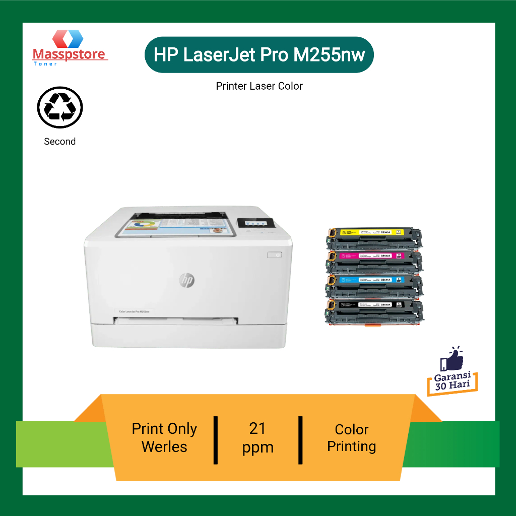 Printer Color HP LaserJet Pro M255nw Printer Laser color  network werles