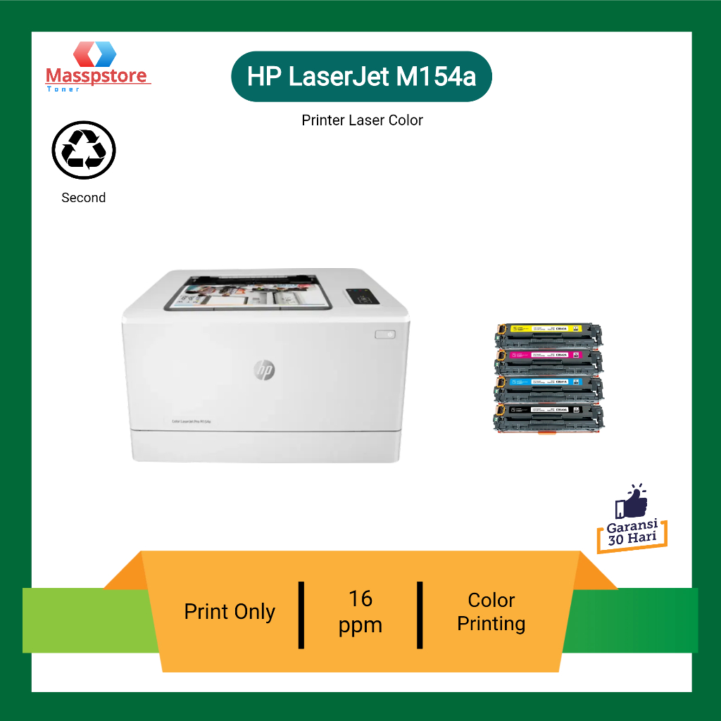 Printer hp laserjet Color Pro M154a Printer  color A4 F4