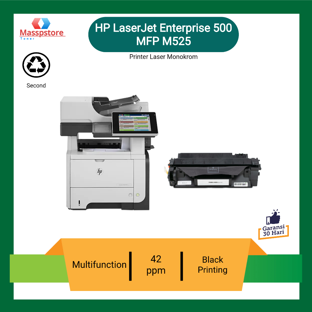 Printer Hp LaserJet 500 MFP M525 Printer Mesin Foto Copy Multifunction