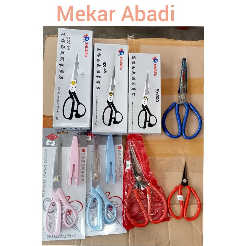 

gunting Kain shuaipu 8 9 10 inch, gunting portable sewing scissor Dan gunting kodok